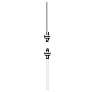 Guia luz fibra óptica para amplificador-plástico-10 m-distância detecção 200 mm