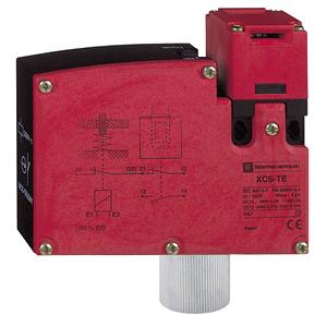 Safety switch, Telemecanique Safety switches XCS, plastic XCSTE, 2NC, slow break, 1 entry tapped 1/2" NPT -24 V