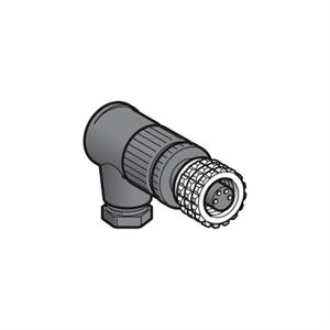 Ligador curvo fêmea aro metálico m8-4 pinos ligador idc axial