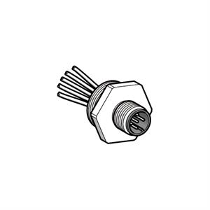Adaptor, metal - furo roscado .5 - paramacho connector, m12, 5-cabo