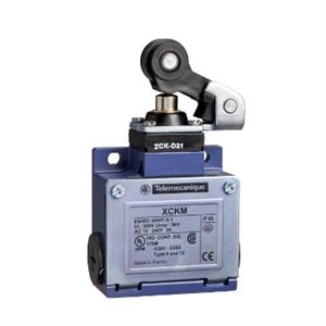 Fim-de-curso xckm – actuador alavanca rolo retorno mola termoplástica comprimento variável - 1 no + 1 nc