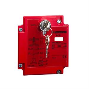 metal safety switch XCSE - 2NC+1NO - slow break - 2 entries tapped Pg 13- 24V