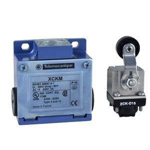 Fim-de-curso xckm – alavanca rolamiento mola termoplástico - 1 no + 1 nc