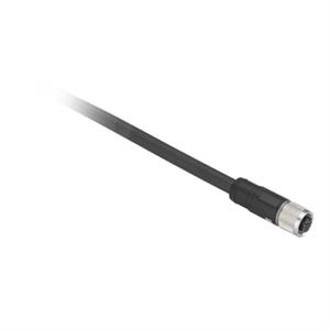 Pre-cabod connectors xz - fêmea recta - m12 - 8 pins - cable pur 2m