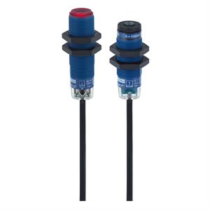 photo-electric sensor - XUB - thru beam - laser - Sn 100m - 12..24VDC - cable 2m