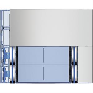 352141 SFERA NEW FRONTAL 2X4BOT. ALUM
