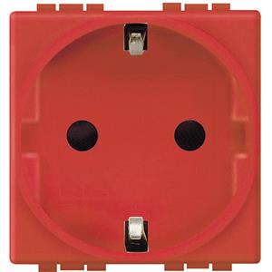 L4141R LL-2P+T SCHUKO ESP. VERMELHO