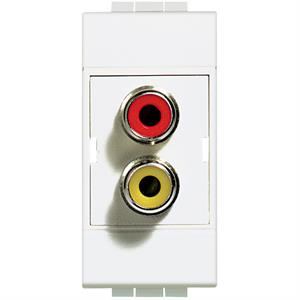 N4269R LL-TOMADA DUPLA RCA 1MD BRANCO