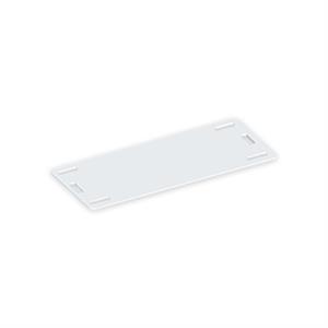 Placa de sinalização Unex 18x40, em U60X cor natural