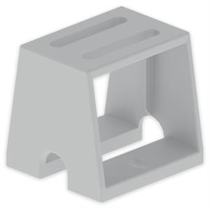 Suporte vertical Unex 75mm, em U23X cor cinzento
