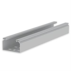 Caminho de cabos perfurado Unex 60x100, em U23X cor cinzento