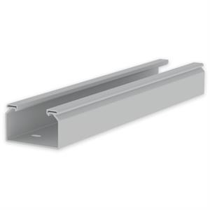 Caminho de cabos liso Unex 60x100, em U23X cor cinzento