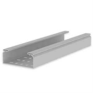Caminho de cabos perfurado Unex 60x150, em U23X cor cinzento