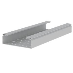 Caminho de cabos perfurado Unex 60x200, em U23X cor cinzento
