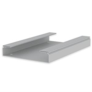 Caminho de cabos liso Unex 60x300, em U23X cor cinzento