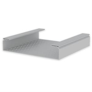 Caminho de cabos perfurado Unex 100x500, em U23X cor cinzento