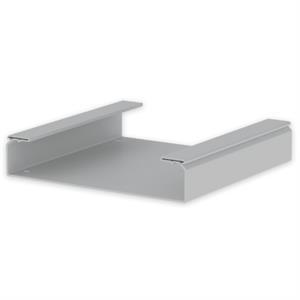 Caminho de cabos liso Unex 100x500, em U23X cor cinzento