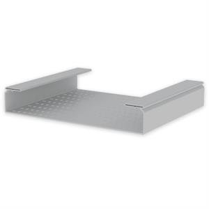 Caminho de cabos perfurado Unex 100x600, em U23X cor cinzento