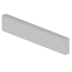 Tampa final Unex 100x600, em U23X cor cinzento