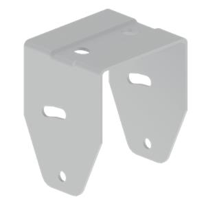 Conector U perfurada Unex, em aço inoxidável cor cinzento