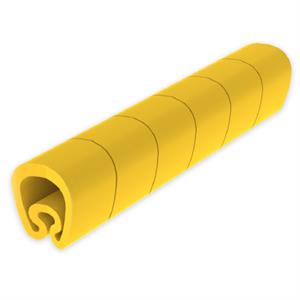 Sinalizador pré-cortado Unex 2-5mm, em PVC plastificado cor amarelo