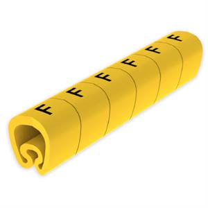 Sinalizador pré-cortado Unex 2-5 mm, em PVC plastificado cor amarelo