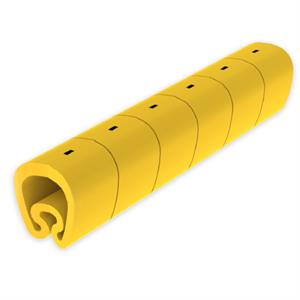 Sinalizador pré-cortado Unex 7-18 mm, em PVC plastificado cor amarelo