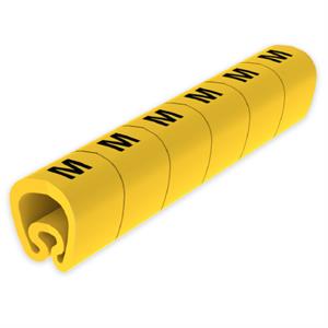 Sinalizador pré-cortado Unex 7-18 mm, em PVC plastificado cor amarelo