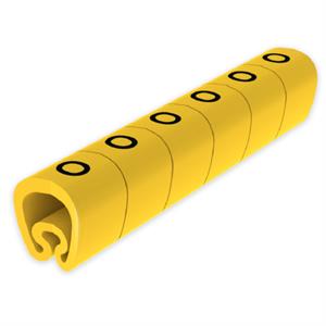 Sinalizador pré-cortado Unex 7-18 mm, em PVC plastificado cor amarelo