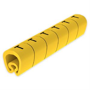 Sinalizador pré-cortado Unex 7-18 mm, em PVC plastificado cor amarelo
