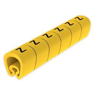 Sinalizador pré-cortado Unex 7-18 mm, em PVC plastificado cor amarelo