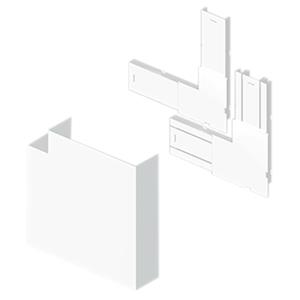 Ângulo plano Unex 50x150, em U24X cor branco