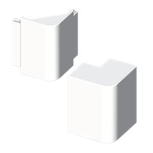 Ângulo exterior Unex 40x90, em U24X cor branco