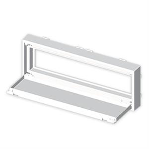 Placa Unex para mecanismos rail DIN, em U24X cor branco