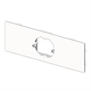 Placa Unex para 1 mecanismo universal, em U43X sem halogéneos cor branco