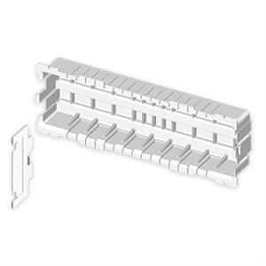 Placa Unex para 3 mecanismos Mosaic, em U43X sem halogéneos cor branco