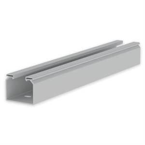 Caminho de cabos liso Unex 60x75, em U23X cor cinzento