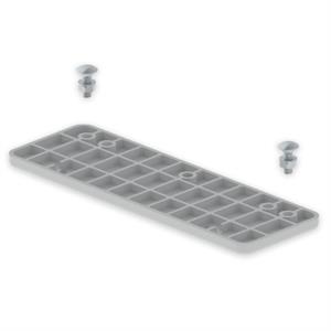 União de base Unex 300mm, em U23X cor cinzento
