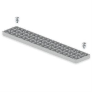 União de base Unex 500mm, em U23X cor cinzento