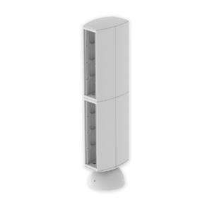 Mini-coluna Unex para 16 mecanismos, tampa 65mm, em U24X cor cinzento