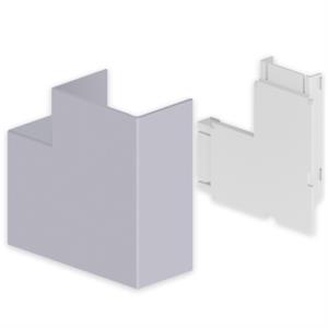 Ângulo plano Unex 50x80, em U24X cor alumínio