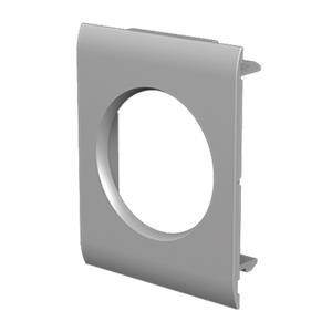 Adaptador modular de guia para tampa de 80mm, em U24X cor alumínio