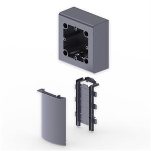 Adaptador universal Unex, em U24X cor alumínio
