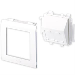 Placa inclinada Unex, tampa de 80mm, em U24X cor branco