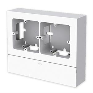 Adaptador Unex para 2 mecanismos universais, em U24X cor branco