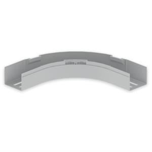 Curva plana 90° Unex 60x75, em U23X cor cinzento