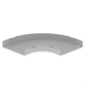 Curva plana 90° Unex 60X300, em U23X cor cinzento