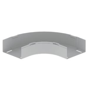 Curva plana 90° Unex 100X200, em U23X cor cinzento