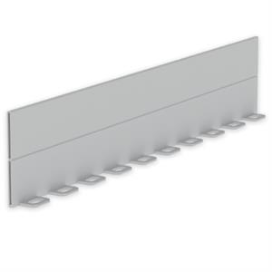 Separador Unex 100mm, em U23X cor cinzento