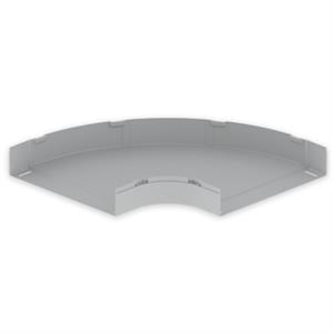 Curva plana 90° Unex 100X500, em U23X cor cinzento